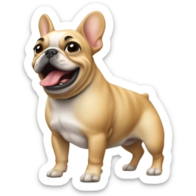 farting frenchie sticker