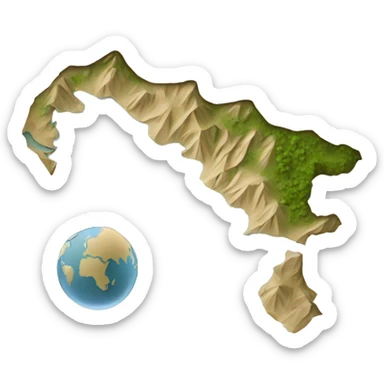 mapa de chipre sticker