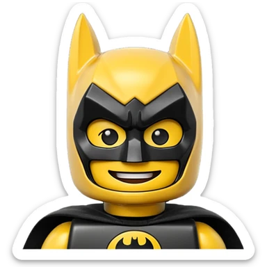 A Lego Batman emoji sticker