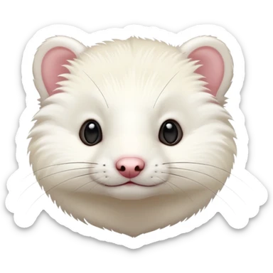 Ferret white sticker