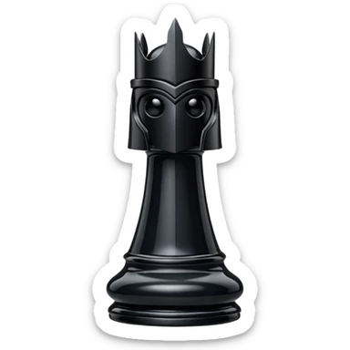 black knight chess sticker