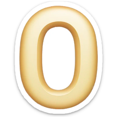 Letter O sticker