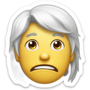 crying annoyed fake laugh sticker