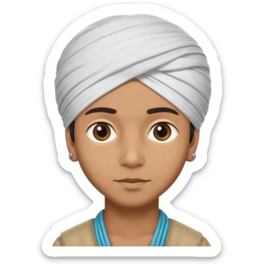 turban indian boy sticker