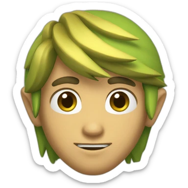 Zelda qui réfléchit  sticker