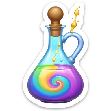 Make a potion bottle sticker