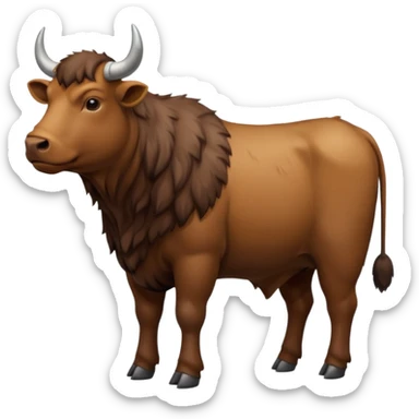 High resolution of  full body An ox sticker