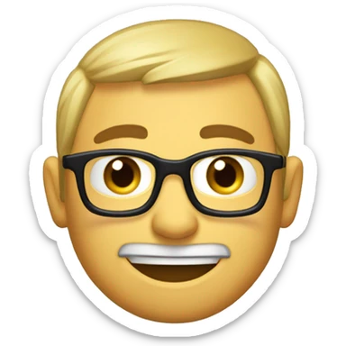 Emoji de audífono con lacito sticker