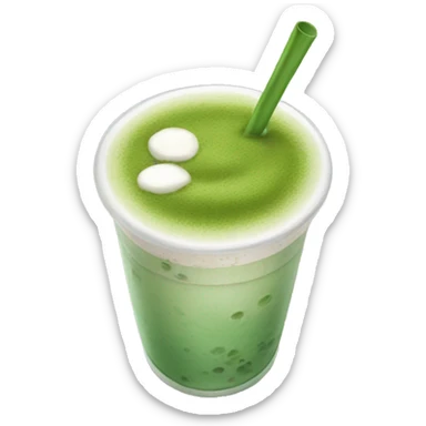 Ice matcha latte  sticker