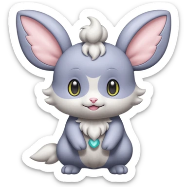  Fey Toony Espurr-Minccino-fusion-hybrid sticker