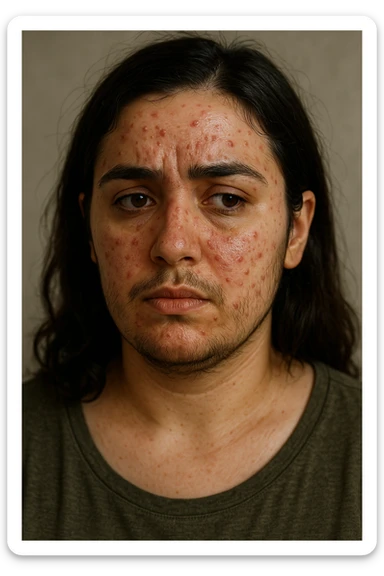 Donna con pcos con eccesso di androgeni sticker