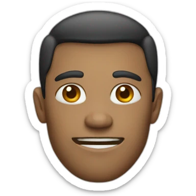 person with square jaw sticker