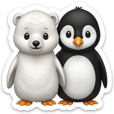 🐻+🐧 sticker