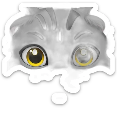 spenny cat gray sticker