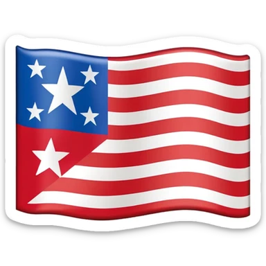 Let's talking about a emoji flag hack combination with Puerto Rico + North Korea emoji flag combination flag hack as a flag image by photo and flag with five red and white stripes, white star sticker