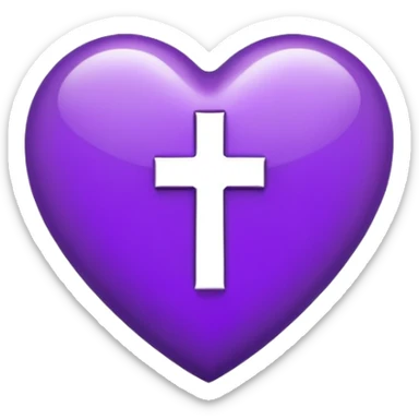 The white Letter “t” inside a Purple Heart sticker