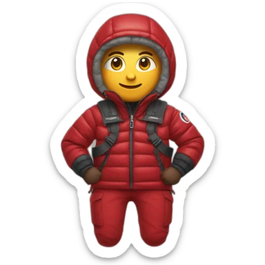 Red Moncler maya sticker