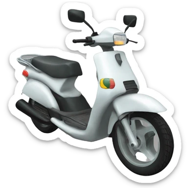 A 2006 viva city moped that is modded sticker