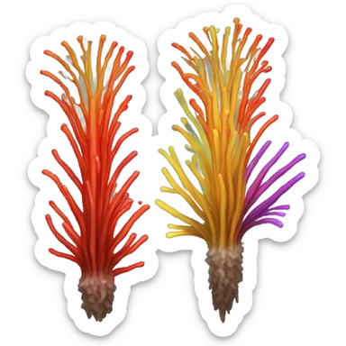 Tube worms  sticker