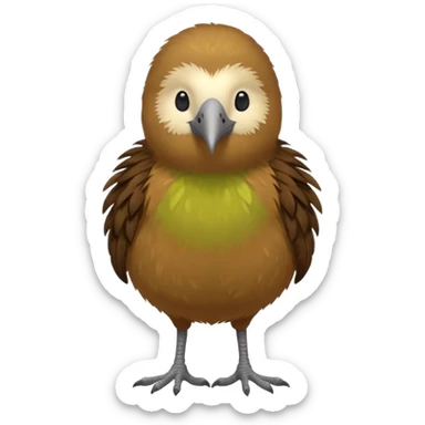 Kiwi bird on two feet sticker