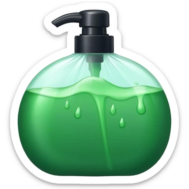 Make shampoo green dark￼ sticker