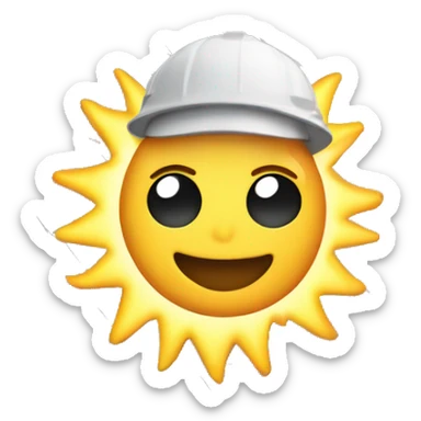 sun shining on solar panel turining into electricity sticker