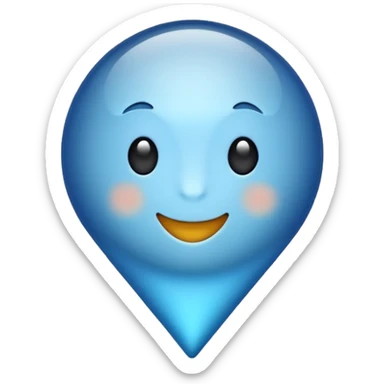 Blue tick instagram emoji in text format sticker