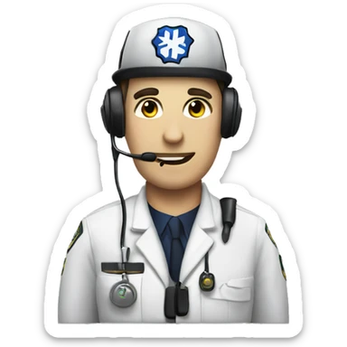 EMS 911 call taker sticker