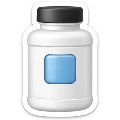 MEDICINE powder BOTTLE sticker