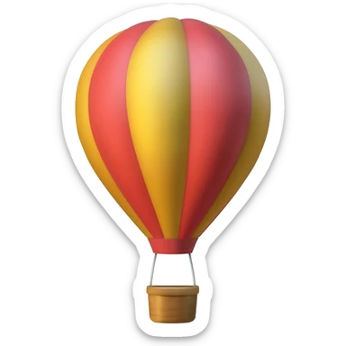 hot air balloon sticker