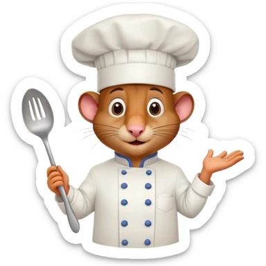 Ratatouille with chef hat sticker