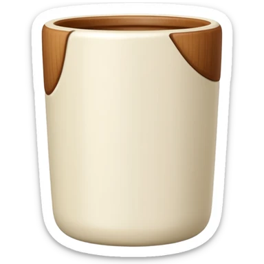 ivory-colored tumbler sticker