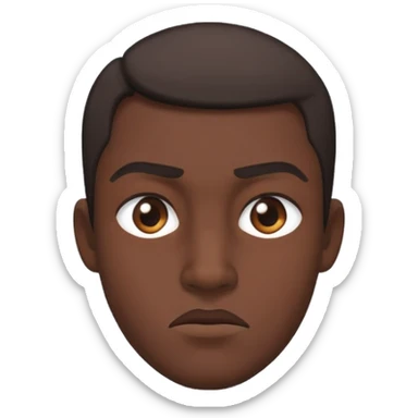 Person glaring at you from the side  sticker