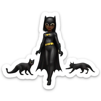 Batman love african american  catwoman sfw sticker