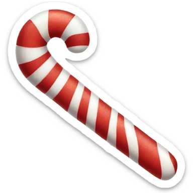 Candy cane sticker