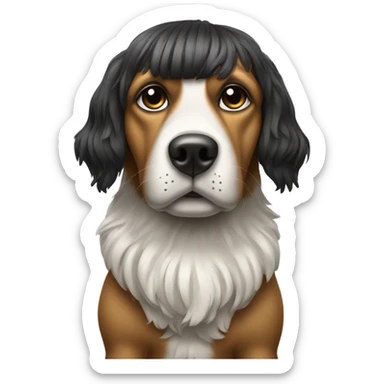 dog judge wig sticker