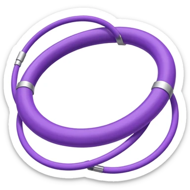 purple hula hoop sticker