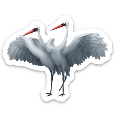 six cranes sticker