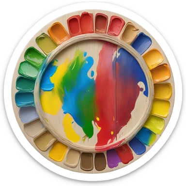 Paint palette  sticker