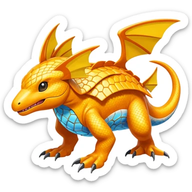 Helioptile-Miraidon-l-Pokémon, full body sticker