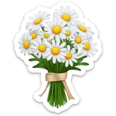 daisy bouquet sticker