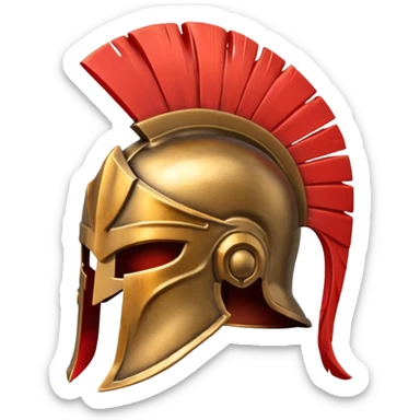 Casco espartano emoji sticker