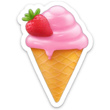 sorbet en forme de cœur sticker