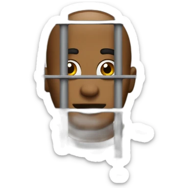 BA behind jail bars sticker