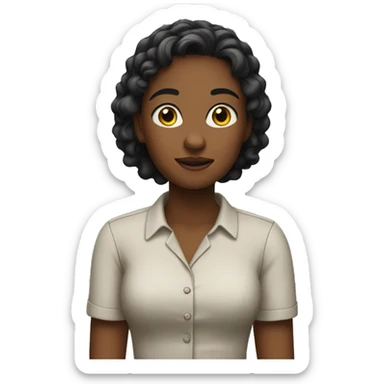 The girl who figured something out sticker