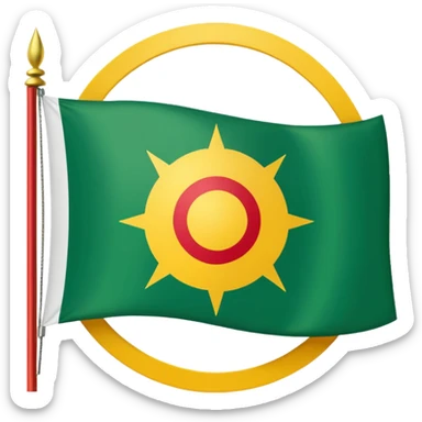 Kürdistan flag yatay sticker