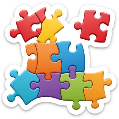 jigsaw puzzle with picture sticker