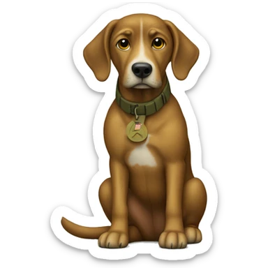 dog in the vietnam war sticker