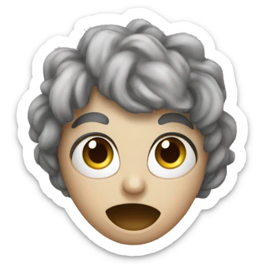 Fumé qui sort de la tête sticker