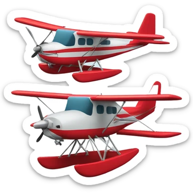 Seaplane red sticker